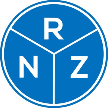 Beyaz arka planda RNZ harf logosu tasarımı. RNZ yaratıcı daire harfi logosu konsepti. RNZ harf dizaynı. Beyaz arkaplanda RNZ harfi logo tasarımı. RNZ yaratıcı daire harfi logosu konsepti. RNZ harf tasarımı.