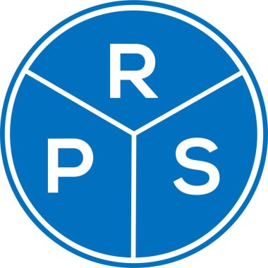 Beyaz arka planda RPS harfli logo tasarımı. RPS yaratıcı daire harfi logosu konsepti. RPS harf tasarımı.