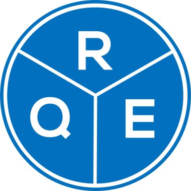 Beyaz arka planda RQE harf logosu tasarımı. RQE yaratıcı daire harfi logosu konsepti. RQE harf tasarımı. RQE harf logosu tasarımı beyaz arkaplanda. RQE yaratıcı daire harfi logosu konsepti. RQE harf tasarımı.