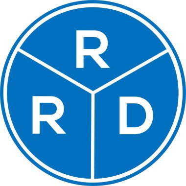 Beyaz arka planda RRD harf logosu tasarımı. Ar-Ge yaratıcı daire harfi logosu. Ar-Ge harf tasarımı. Ar-Ge harf logo tasarımı. Beyaz arkaplanda. Ar-Ge yaratıcı daire harfi logosu. RRD harf tasarımı.