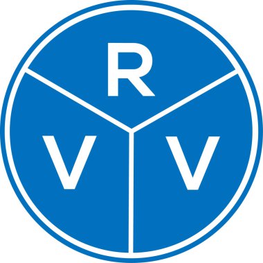 Beyaz arkaplanda karavan harfi logosu tasarımı. Karavan yaratıcı daire harfi logosu. RVV harf dizaynı. Beyaz arkaplanda RVV harfi logosu tasarımı. Karavan yaratıcı daire harfi logosu. RVV harf tasarımı.