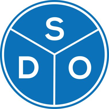 Beyaz arka planda SDO harfi logo tasarımı. SDO yaratıcı daire harfi logosu. SDO harf tasarımı.