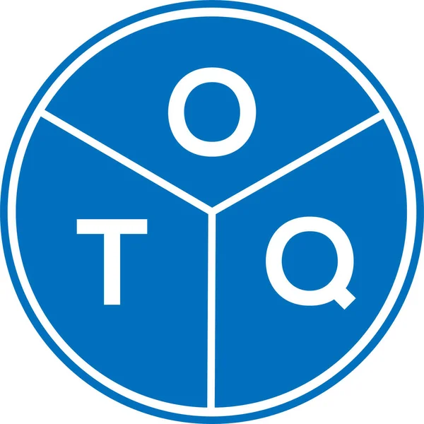 基于白色背景的Otq字母标识设计 Otq创意圆形字母标识概念 Otq字母设计 — 图库矢量图片