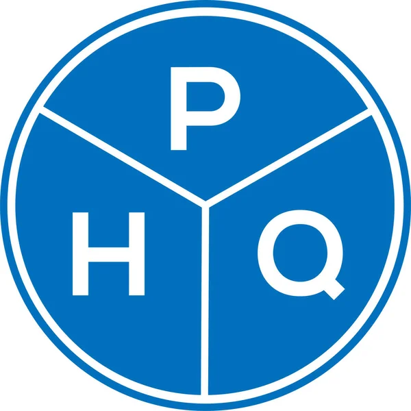 Phq Brief Logo Design Auf Weißem Hintergrund Phq Kreativer Kreis — Stockvektor