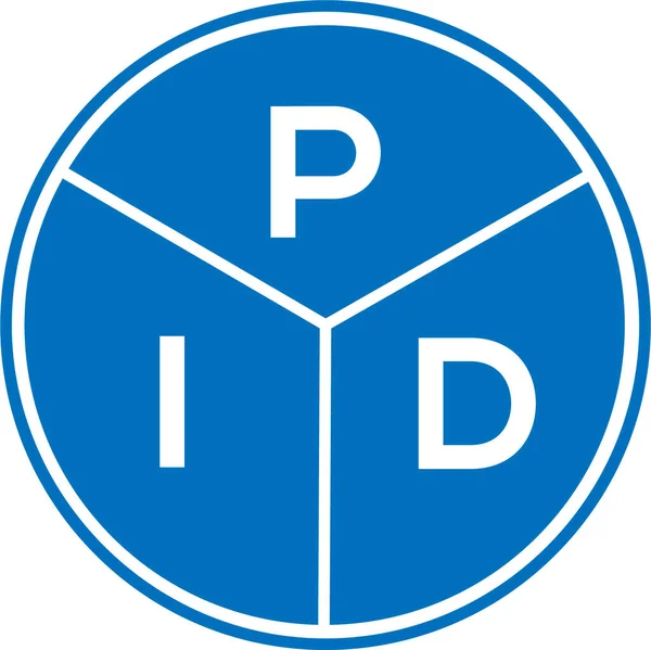 Pid Letter Logo Design White Background Pid Creative Circle Letter — стоковый вектор