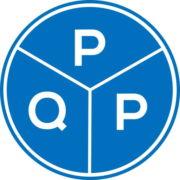 Pqp Letter Logo Design White Background Pqp Creative Circle Letter — стоковый вектор