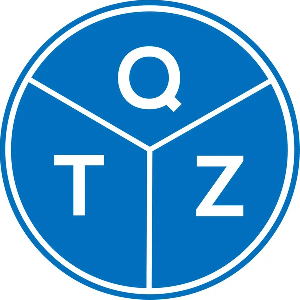 Návrh Písmene Qtz Bílém Pozadí Koncept Loga Kreativního Kruhu Qtz — Stockový vektor