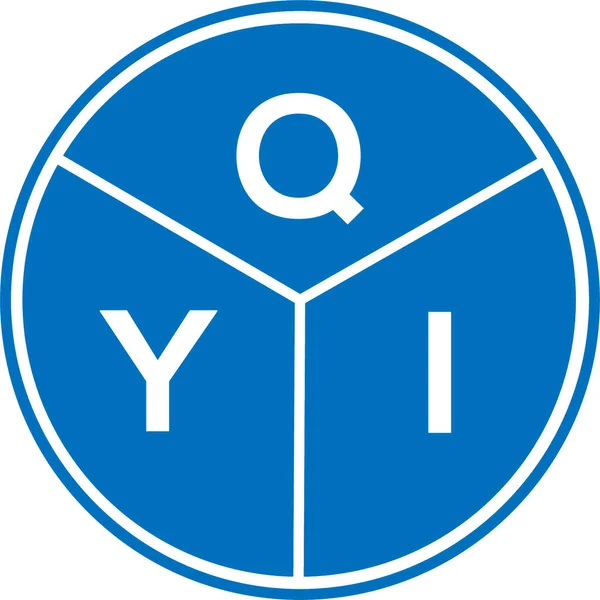 Qyi Design Logotipo Carta Fundo Branco Qyi Conceito Logotipo Carta — Vetor de Stock