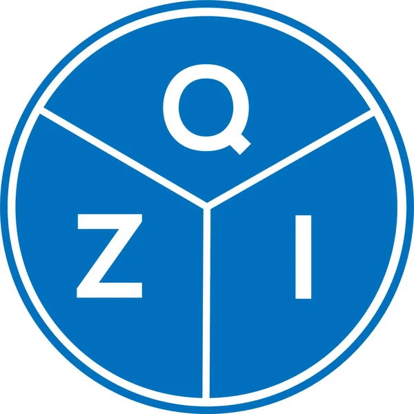 Návrh Loga Qzi Bílém Pozadí Koncept Loga Kreativního Kruhu Qzi — Stockový vektor