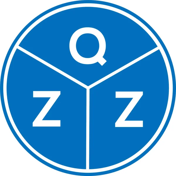 Návrh Písmene Qzz Bílém Pozadí Koncept Loga Kreativního Kruhu Qzz — Stockový vektor