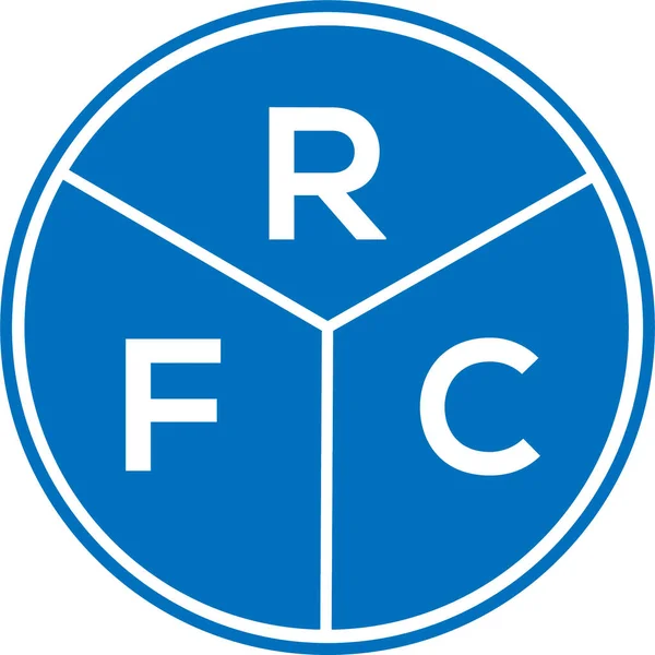 Rfc Letter Logo Design White Background Rfc Creative Circle Letter — Stock Vector