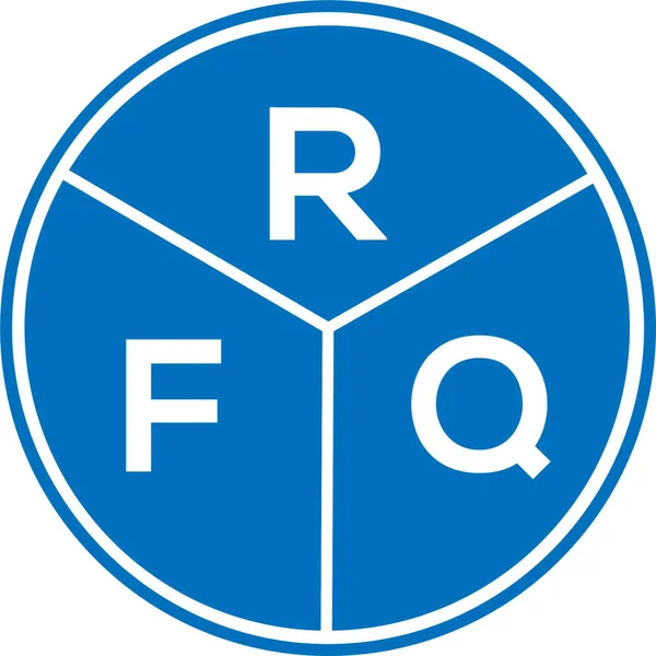 Rfq Letter Logo Design White Background Rfq Creative Circle Letter — Stock Vector