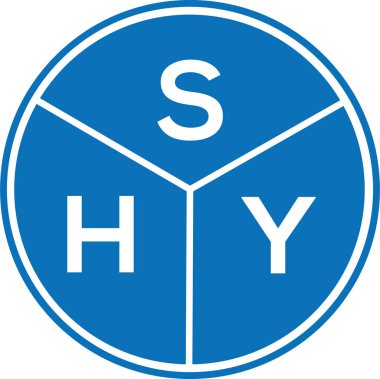 Beyaz arka planda SHJ harf logosu tasarımı. SHJ yaratıcı harflerin baş harfleri logo kavramı. SHJ harf tasarımı.