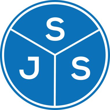 Beyaz arkaplanda SJS harf logosu tasarımı. SJS yaratıcı harf logosu konsepti. SJS harf tasarımı.