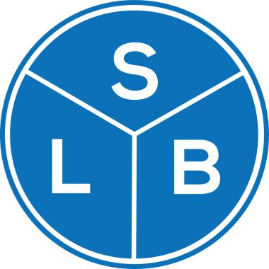 Beyaz arkaplanda SLB harfi logo tasarımı. SLB yaratıcı harflerin baş harfleri logo kavramı. SLB harf tasarımı.