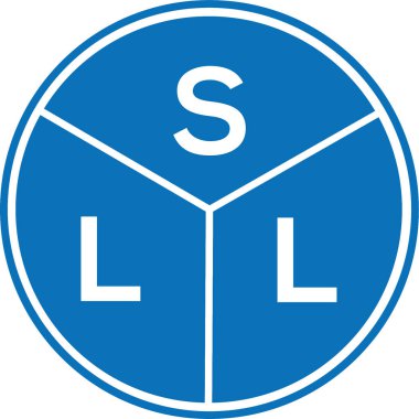 Beyaz arkaplanda SLL harf logosu tasarımı. Yaratıcı harflerin baş harfleri logo konsepti. SLL harf tasarımı.