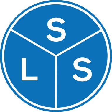 Beyaz arkaplanda SLS harfi logo tasarımı. SLS yaratıcı harflerin baş harfleri logo kavramı. SLS harf tasarımı.