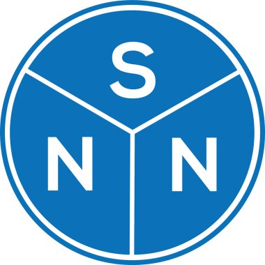 Beyaz arkaplanda SNN harf logosu tasarımı. SNN yaratıcı harflerin baş harfleri logo kavramı. SNN harf tasarımı.