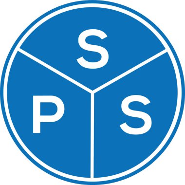 Beyaz arka planda SPS harfli logo tasarımı. SPS yaratıcı harflerin baş harfleri logo kavramı. SPS harf tasarımı.