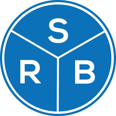 Beyaz arkaplanda SRB harfi logo tasarımı. SRB yaratıcı harflerin baş harfleri logo kavramı. SRB harf tasarımı.