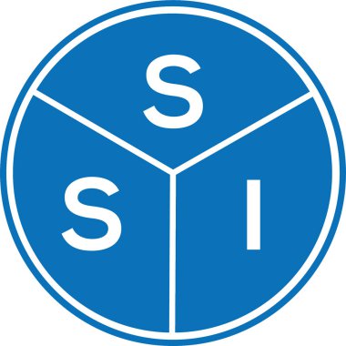 Beyaz arkaplanda SSI harfi logo tasarımı. SSI yaratıcı harflerin baş harfleri logo kavramı. SSI harf tasarımı.