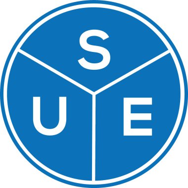 Beyaz arka planda Sue harfi logo tasarımı. Sue yaratıcı harfler logosu konsepti. Sue harf tasarımı. Beyaz arkaplanda harf logosu tasarımı. Sue yaratıcı harfler logosu konsepti. Sue harf tasarımı.