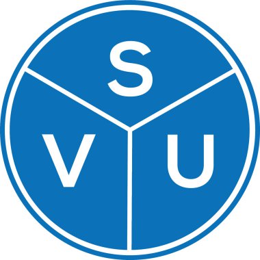Beyaz arka planda SVU harf logosu tasarımı. SVU yaratıcı harf logosu konsepti. Beyaz arka planda SVU harf logo tasarımı. SVU yaratıcı harf logosu konsepti. SVU harf tasarımı.