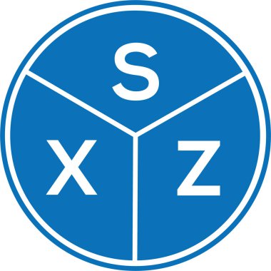 Beyaz arkaplanda SXZ harf logosu tasarımı. SXZ yaratıcı harflerin baş harfleri logo kavramı. SXZ harf tasarımı.