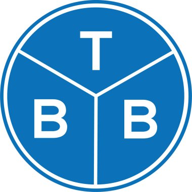 Beyaz arka planda TBB harfi logo tasarımı. TBB yaratıcı harflerin baş harfleri logo kavramı. TBB harf tasarımı.