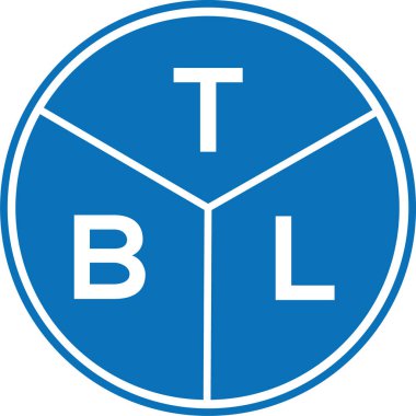 Beyaz arkaplanda TBL harf logosu tasarımı. TBL yaratıcı harflerin baş harfleri logo kavramı. TBL harf tasarımı.