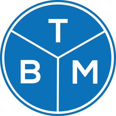 Beyaz arka planda TBM harfi logo tasarımı. TBM yaratıcı harf logosu konsepti. TBM harf tasarımı.