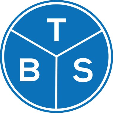 Beyaz arka planda TBS mektup logosu tasarımı. TBS yaratıcı harflerin baş harfleri logo kavramı. TBS harf tasarımı.