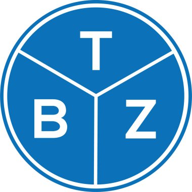 Beyaz arkaplanda TBZ harf logosu tasarımı. TBZ yaratıcı harf logosu konsepti. TBZ harf tasarımı.
