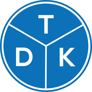 Beyaz arkaplanda TDK harf logosu tasarımı. TDK yaratıcı harflerin baş harfleri logo kavramı. TDK harf tasarımı.