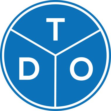 Beyaz arka planda TDO harfi logo tasarımı. TDO yaratıcı harflerin baş harfleri logo kavramı. TDO harf tasarımı.