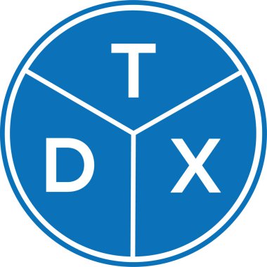 Beyaz arkaplanda TDX harf logosu tasarımı. TDX yaratıcı harflerin baş harfleri logo kavramı. TDX harf tasarımı.