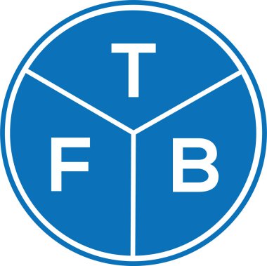 Beyaz arka planda TFB harfi logo tasarımı. TFB yaratıcı harflerin baş harfleri logo kavramı. TFB harf tasarımı.