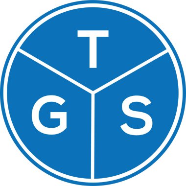 Beyaz arka planda TGS harfi logo tasarımı. TGS yaratıcı harf logosu konsepti. TGS harf tasarımı.