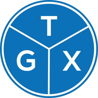 Beyaz arkaplanda TGX harf logosu tasarımı. TGX yaratıcı harflerin baş harfleri logo kavramı. TGX harf tasarımı.