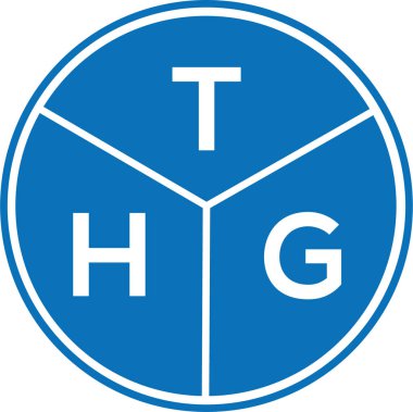 Beyaz arka planda THG harfi logo tasarımı. THG yaratıcı harflerin baş harfleri logo kavramı. THG harf tasarımı.
