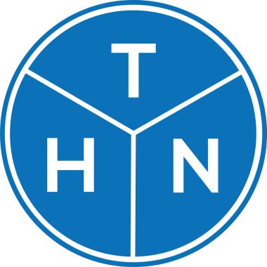 Beyaz arka planda THN harf logosu tasarımı. THN yaratıcı harf logosu konsepti. THN harf tasarımı.
