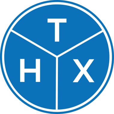 Beyaz arka planda THX harfli logo tasarımı. THX yaratıcı harflerin baş harfleri logo kavramı. THX harf tasarımı.