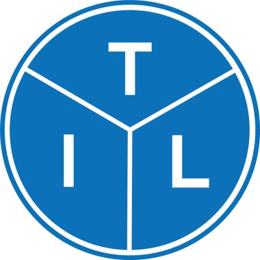 Beyaz arkaplanda TIL harf logosu tasarımı. TIL yaratıcı harflerin baş harfleri logo kavramı. TIL harf tasarımı.
