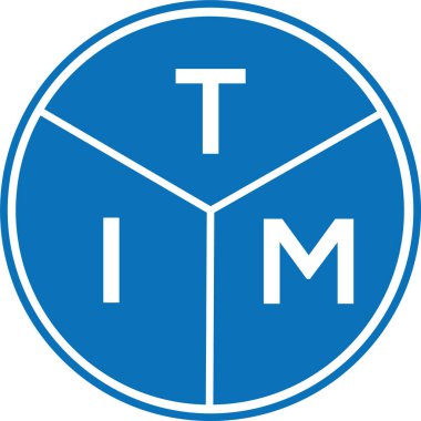 Beyaz arkaplanda TIM harf logosu tasarımı. TiM yaratıcı harflerin baş harfleri logo kavramı. TIM harf tasarımı.
