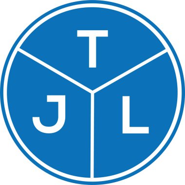 Beyaz arkaplanda TJL harf logosu tasarımı. TJL yaratıcı harflerin baş harfleri logo kavramı. TJL harf tasarımı.