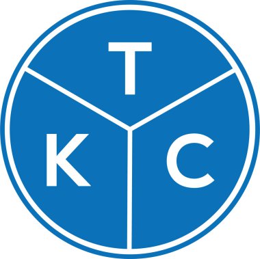 Beyaz arkaplanda TKC harf logosu tasarımı. TKC yaratıcı harflerin baş harfleri logo kavramı. TKC harf tasarımı.