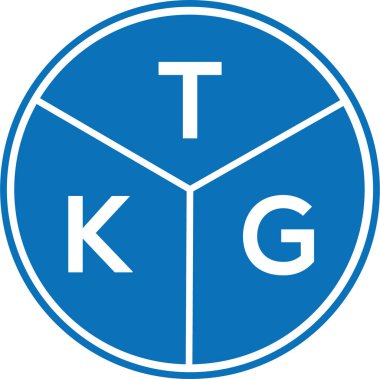 Beyaz arka planda KG harfi logo tasarımı. KG yaratıcı harflerin baş harfleri logo kavramı. TKG harf tasarımı.