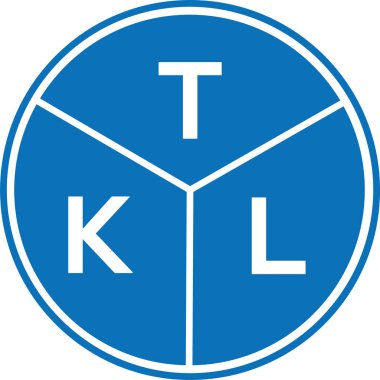 Beyaz arkaplanda TKL harf logosu tasarımı. TKL yaratıcı harflerin baş harfleri logo kavramı. TKL harf tasarımı.