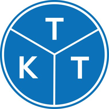 Beyaz arkaplanda TKT harf logosu tasarımı. TKT yaratıcı harflerin baş harfleri logo kavramı. TKT harf tasarımı.