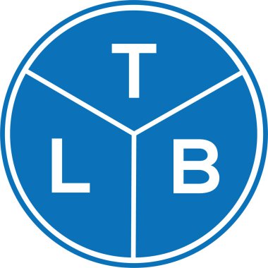 Beyaz arka planda TLB harfi logo tasarımı. TLB yaratıcı harflerin baş harfleri logo konsepti. TLB harf tasarımı.